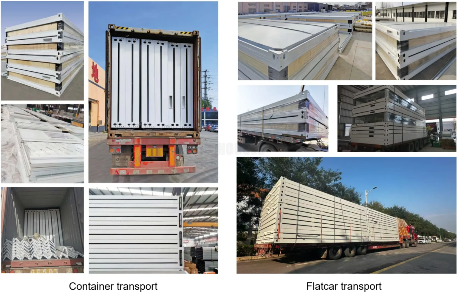 flat pack container house packing and logistic